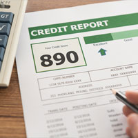 Credit report with score